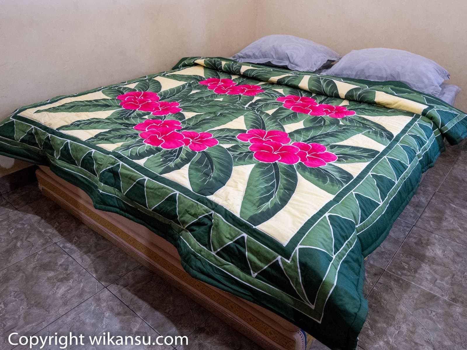 Bottle Green Frangipani Flowers