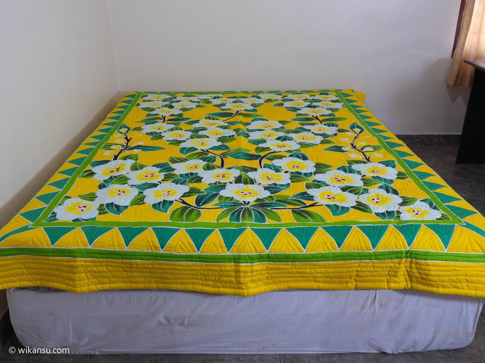 Yellow Bali Frangipani Flowers (Full Stitch)